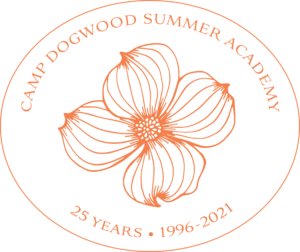 Camp Dogwood 25 Year Logo